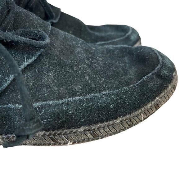 Ugg Australia Womens 1019129 Reid Black Suede Ankle Boots Moccasins Booties 7.5 - Picture 15 of 16